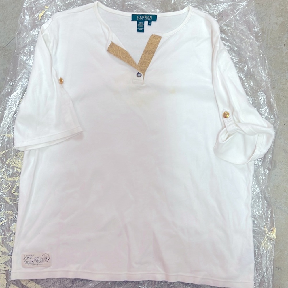Used Lauren Ralph Lauren color white size xl